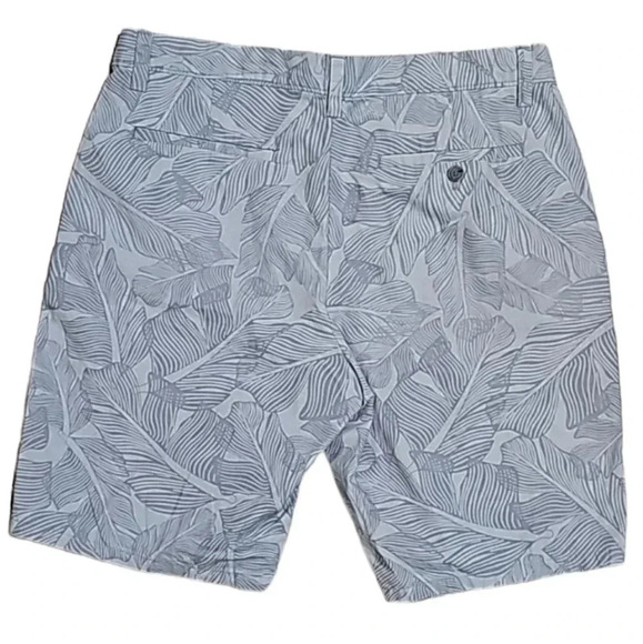 Banana Republic Aiden 34 Blue Palm Leaf Shorts Mens Preppy Vacation Summer - Picture 3 of 4